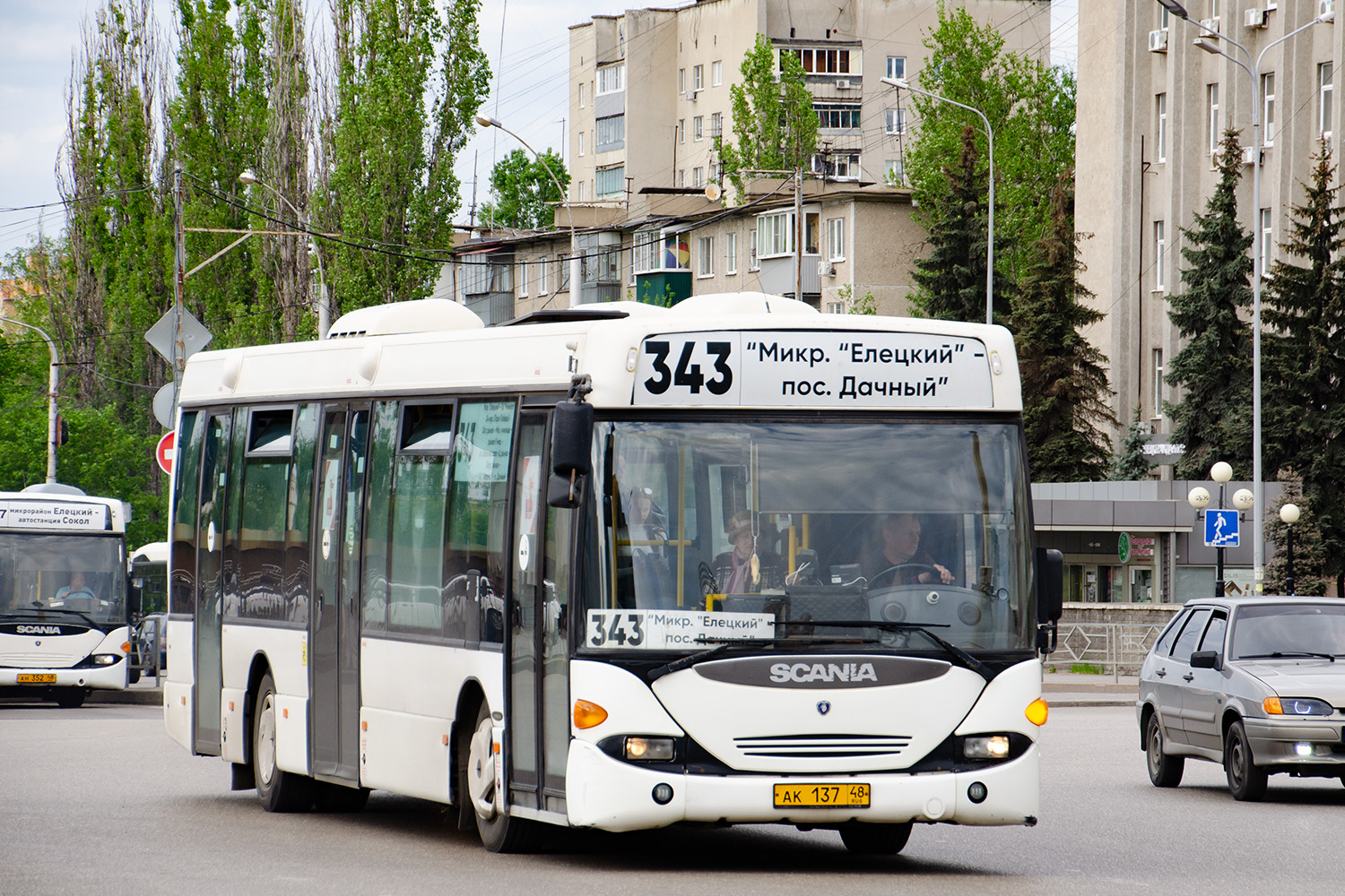 Липецкая область, Scania OmniLink I (Скания-Питер) № АК 137 48