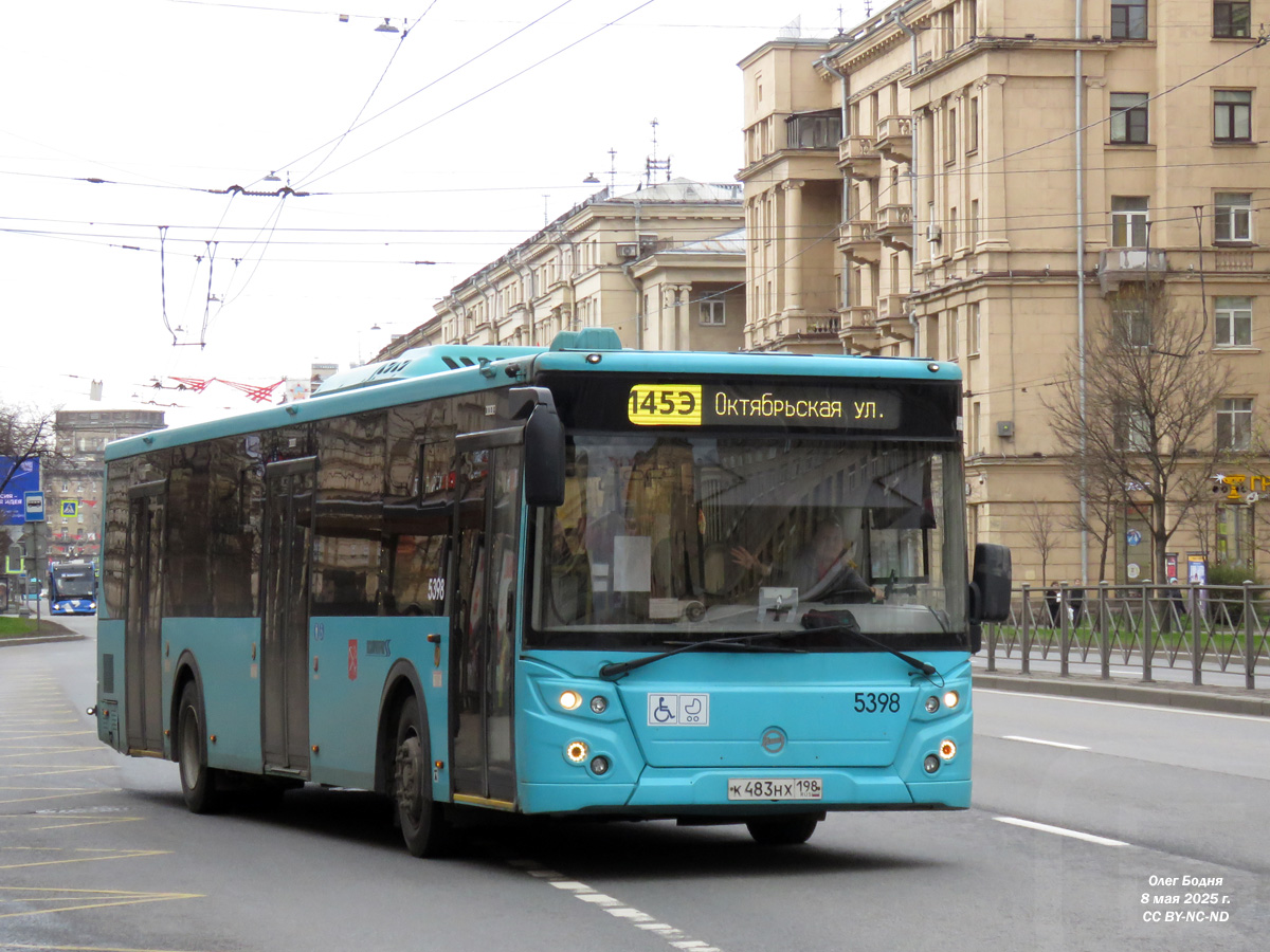 Санкт-Петербург, ЛиАЗ-5292.65 № 5398