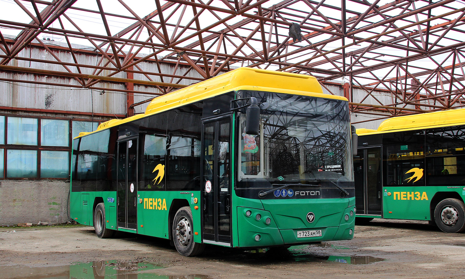 Пензенская область, Foton BJ6105C6MCD-1 № Т 723 АМ 58