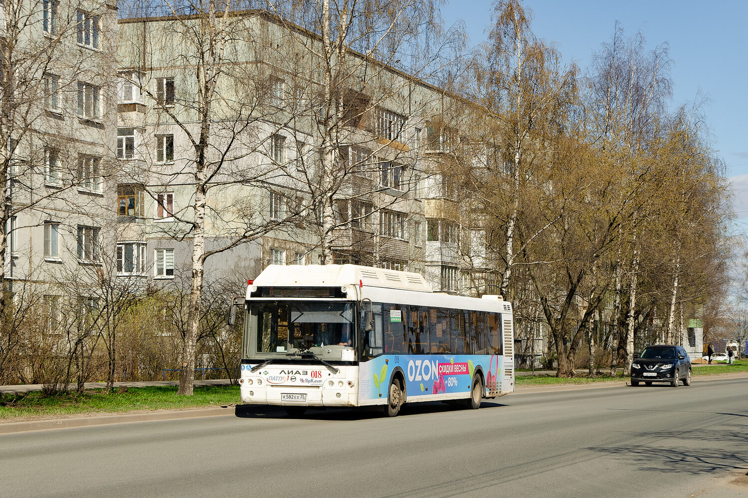Вологодская область, ЛиАЗ-5292.67 (CNG) № 018