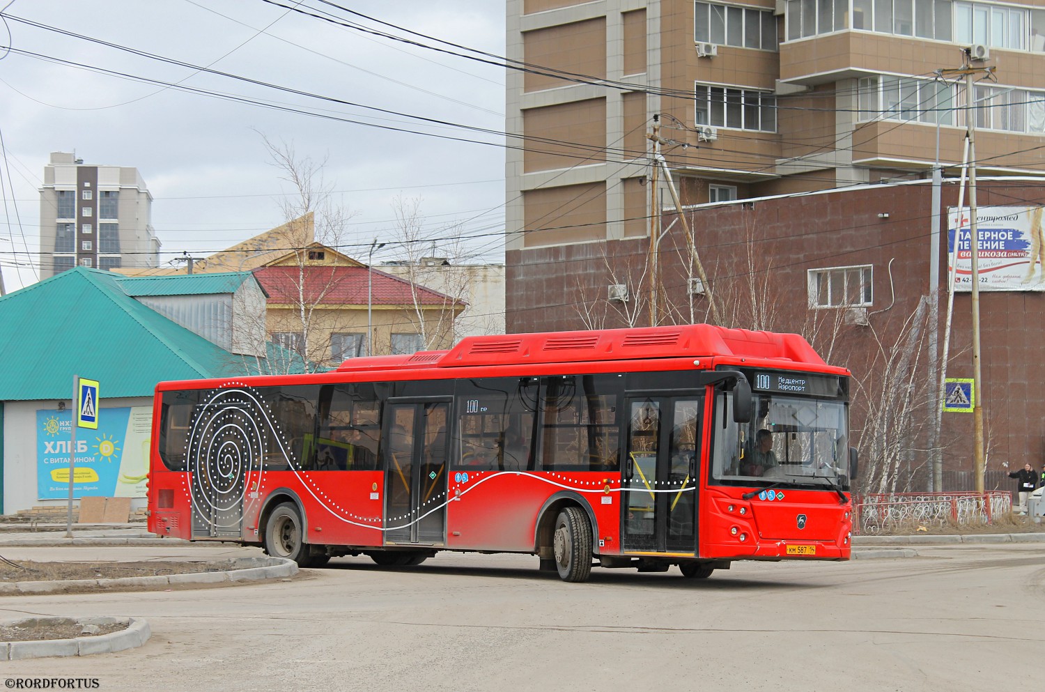 Саха (Якутия), ЛиАЗ-5292.67 (CNG) № КМ 587 14