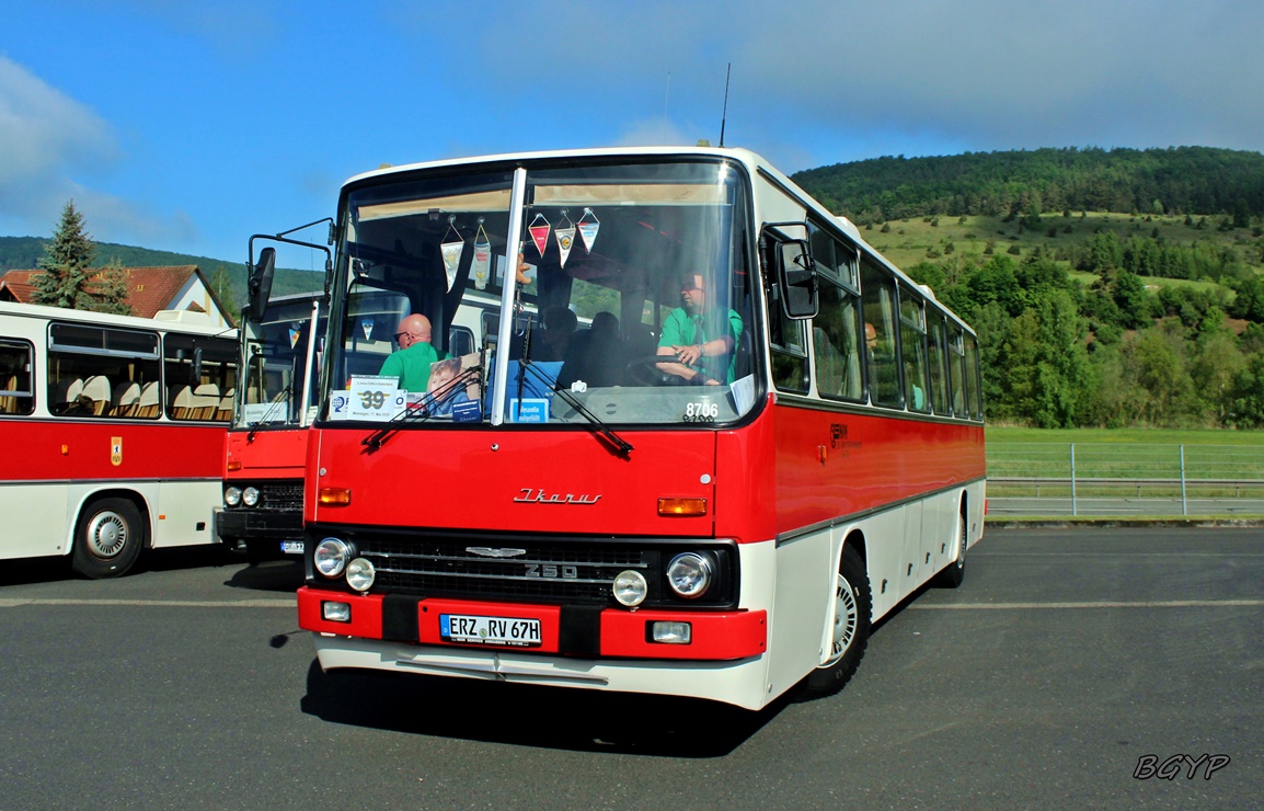 Саксония, Ikarus 250.67 № 13-8706; Тюрингия — 8. Ikarus-Bus-Treffen in Deutschland — Meiningen 17.05.2025