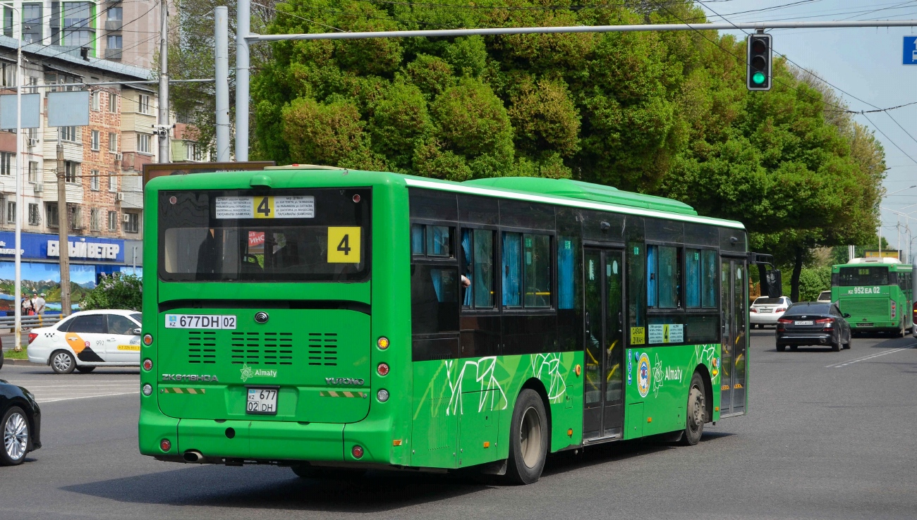 Алматы, Yutong ZK6118HGA (QazTehna) № 677 DH 02