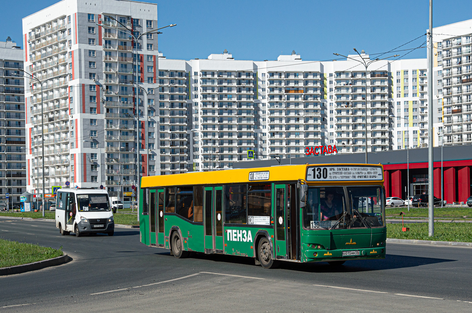 Пензенская область, ГАЗ-A64R42 Next № Р 077 ХС 58; Пензенская область, МАЗ-103.465 № О 015 ММ 58