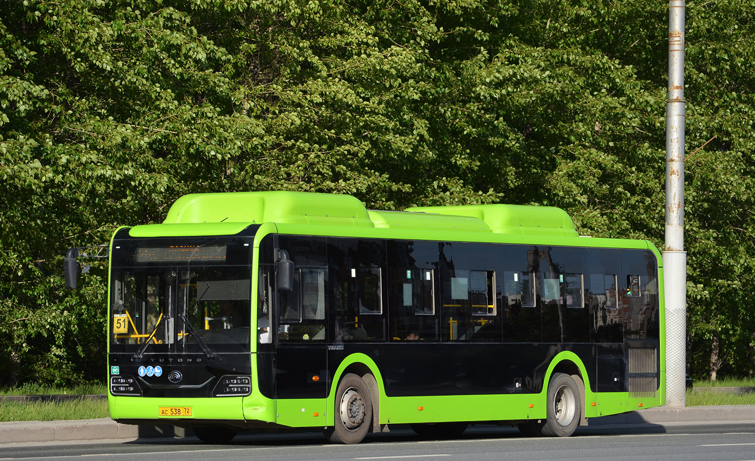 Тюменская область, Yutong ZK6116HG № АС 538 72