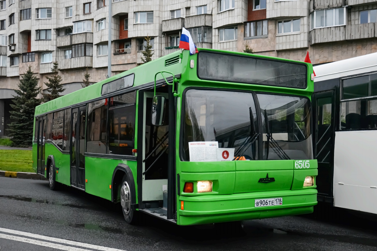 Szentpétervár, MAZ-103.040 sz.: 6505; Szentpétervár — The 6th International Transport Festival, TransportFest-2025