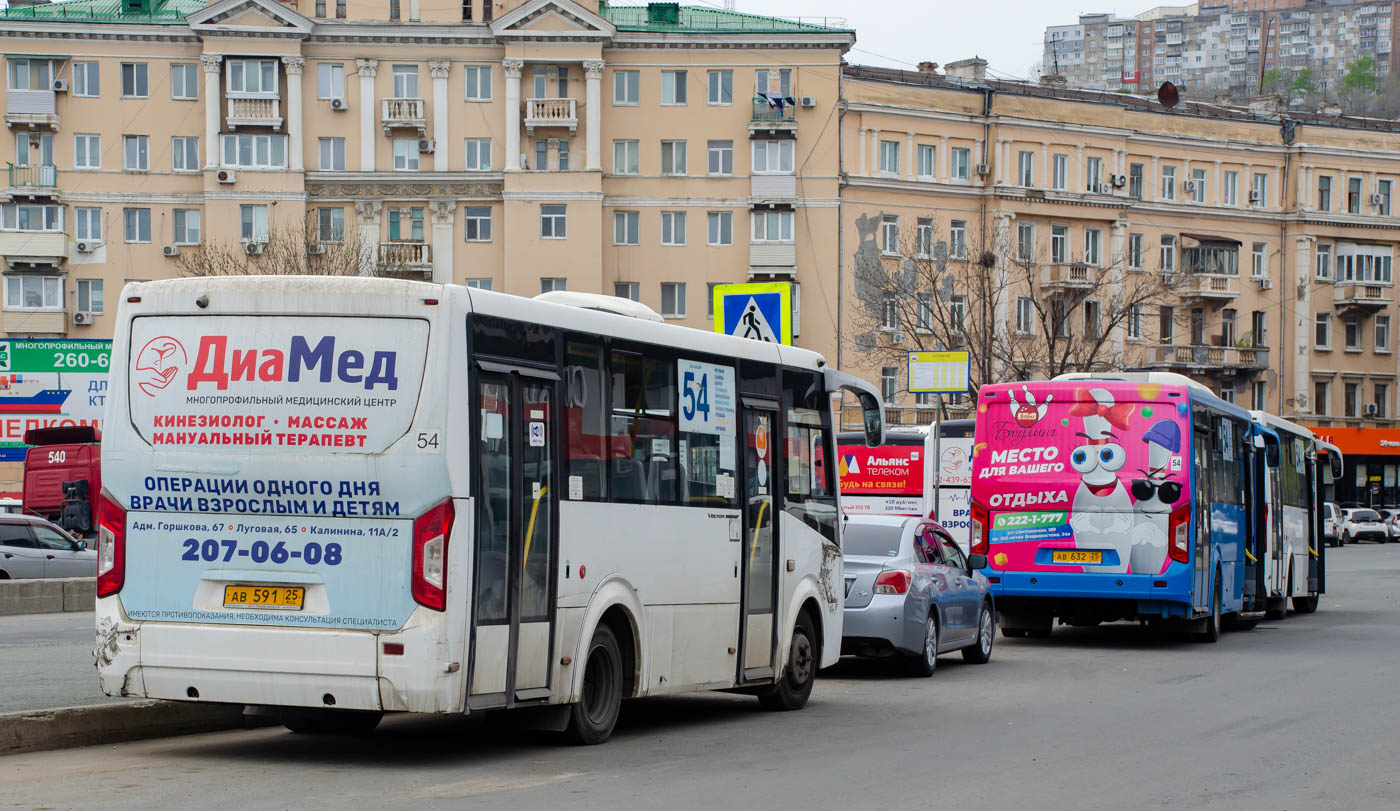 Приморский край, ПАЗ-320425-04 "Vector Next" № АВ 632 25; Приморский край, ПАЗ-320435-04 "Vector Next" № АВ 591 25