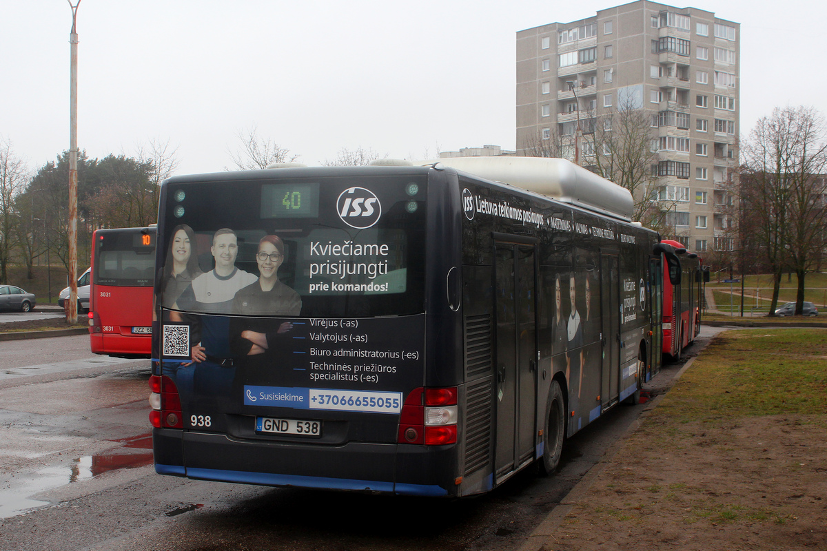 Литва, MAN A21 Lion's City NL273 CNG № 938