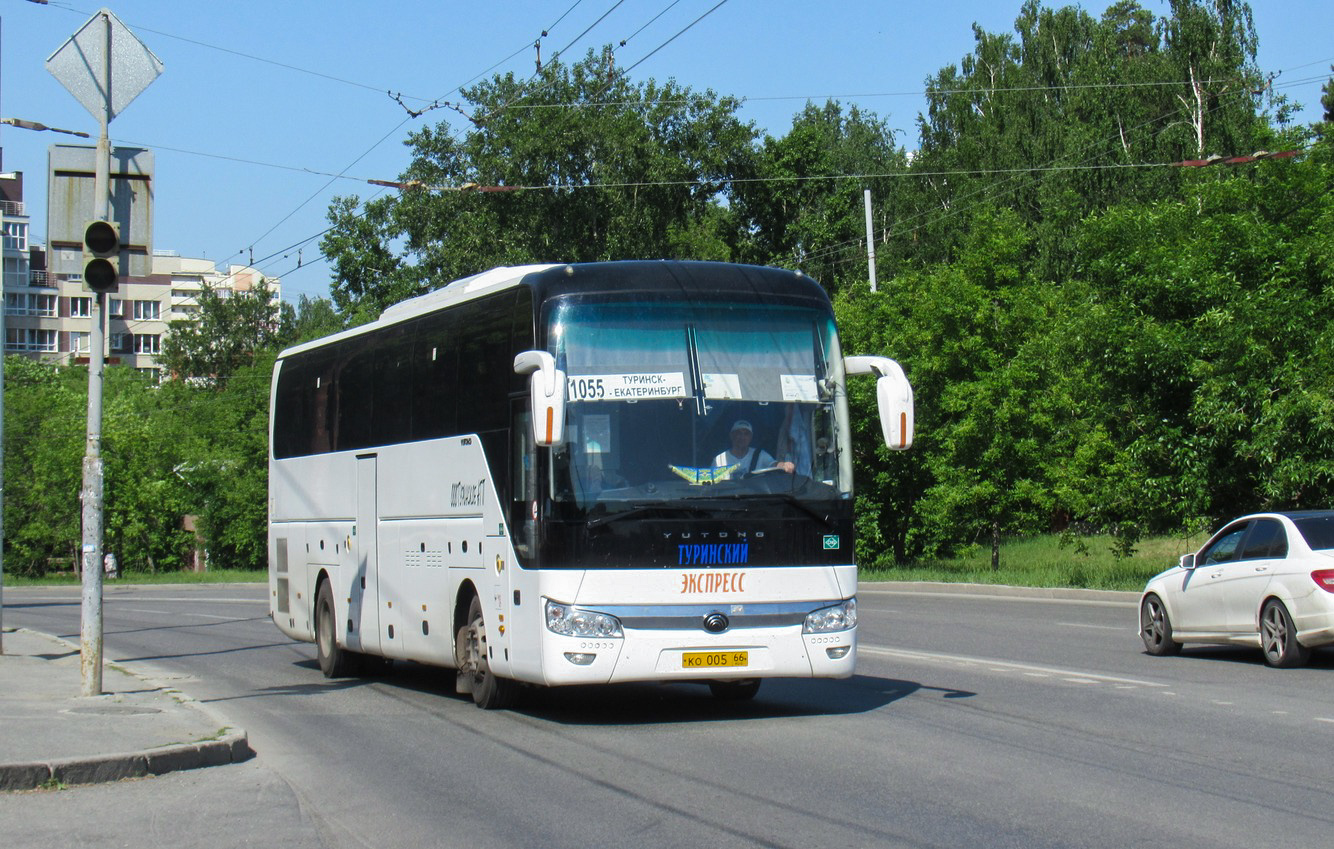 Свердловская область, Yutong ZK6122H9 № КО 005 66