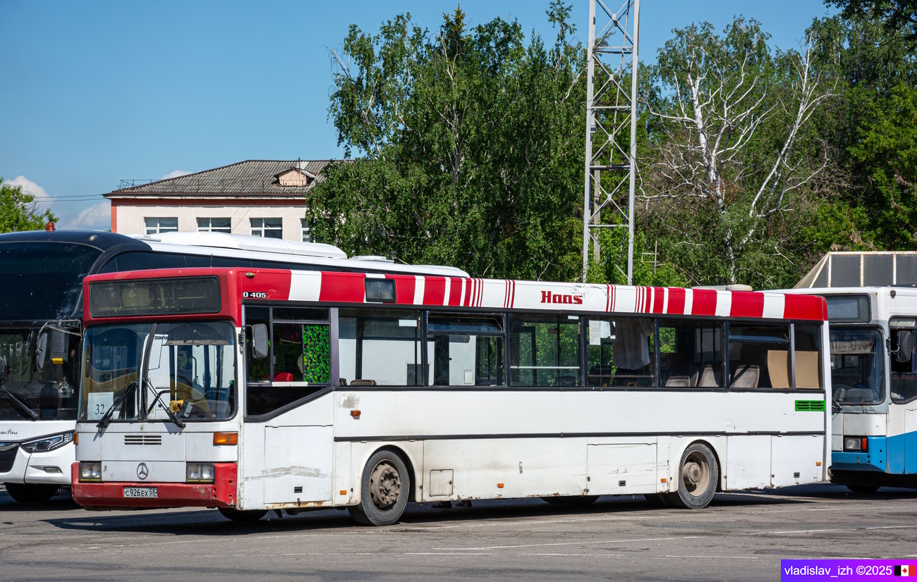 Пензенская область, Mercedes-Benz O405 № С 926 ЕХ 58