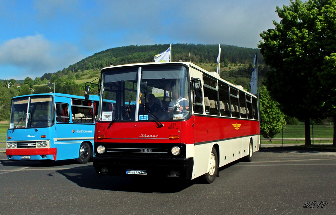 Саксония, Ikarus 250.59 № 472 005-4; Тюрингия — 8. Ikarus-Bus-Treffen in Deutschland — Meiningen 17.05.2025