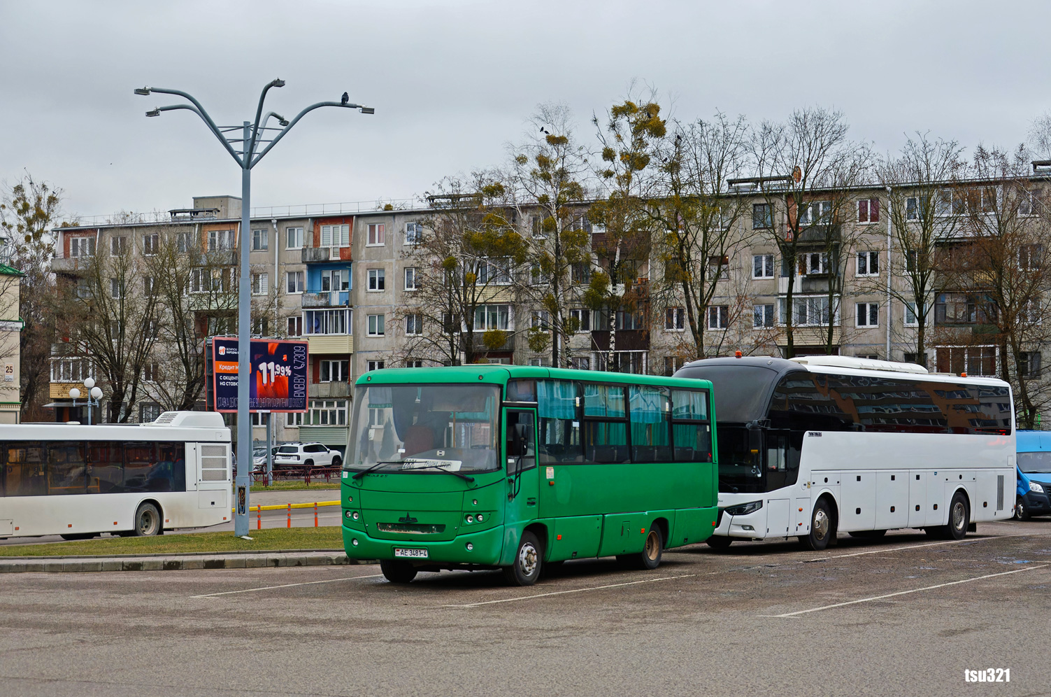 Гродненская область, МАЗ-256.270 № 020681; Гродненская область, Zhong Tong LCK6127H ComPass № АМ 2459-4