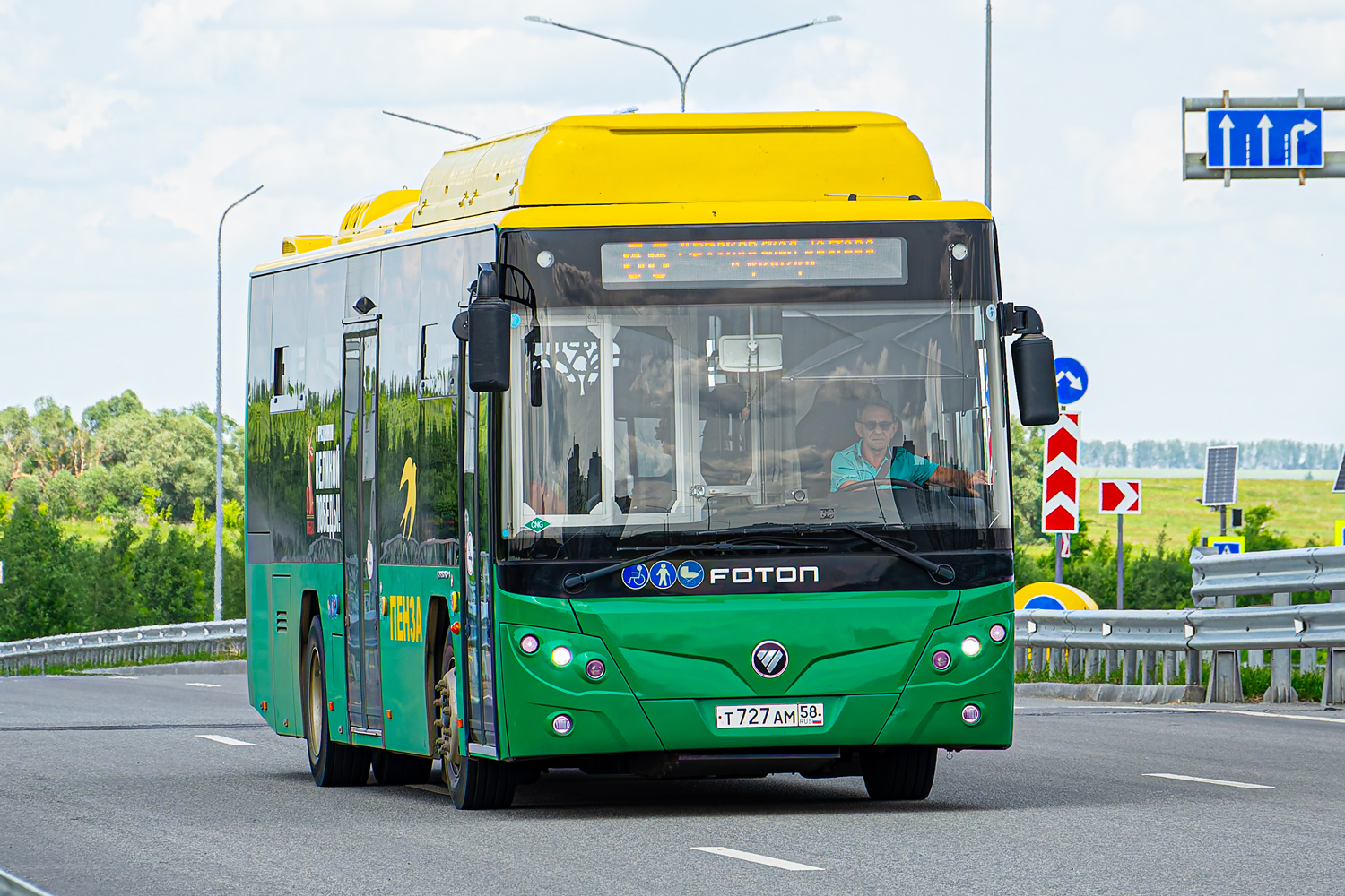 Пензенская область, Foton BJ6105C6MCD-1 № Т 727 АМ 58