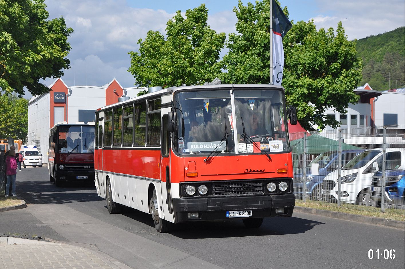 Саксония, Ikarus 250.93 № GR-FK 250H; Тюрингия — 8. Ikarus-Bus-Treffen in Deutschland — Meiningen 17.05.2025