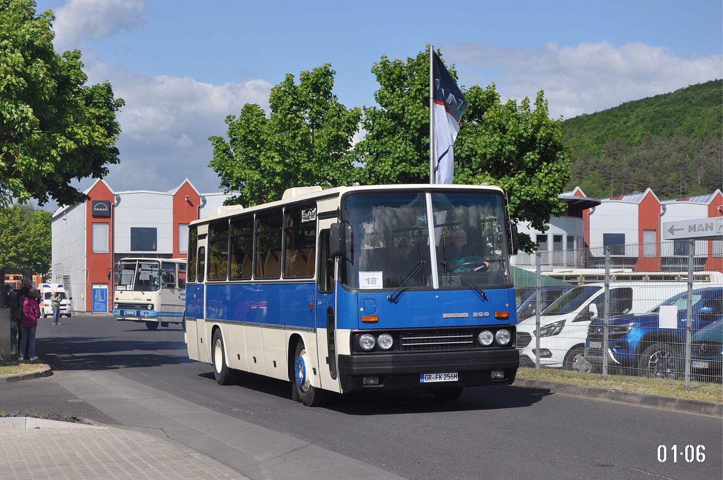 Саксония, Ikarus 256.21H № GR-FK 256H; Тюрингия — 8. Ikarus-Bus-Treffen in Deutschland — Meiningen 17.05.2025