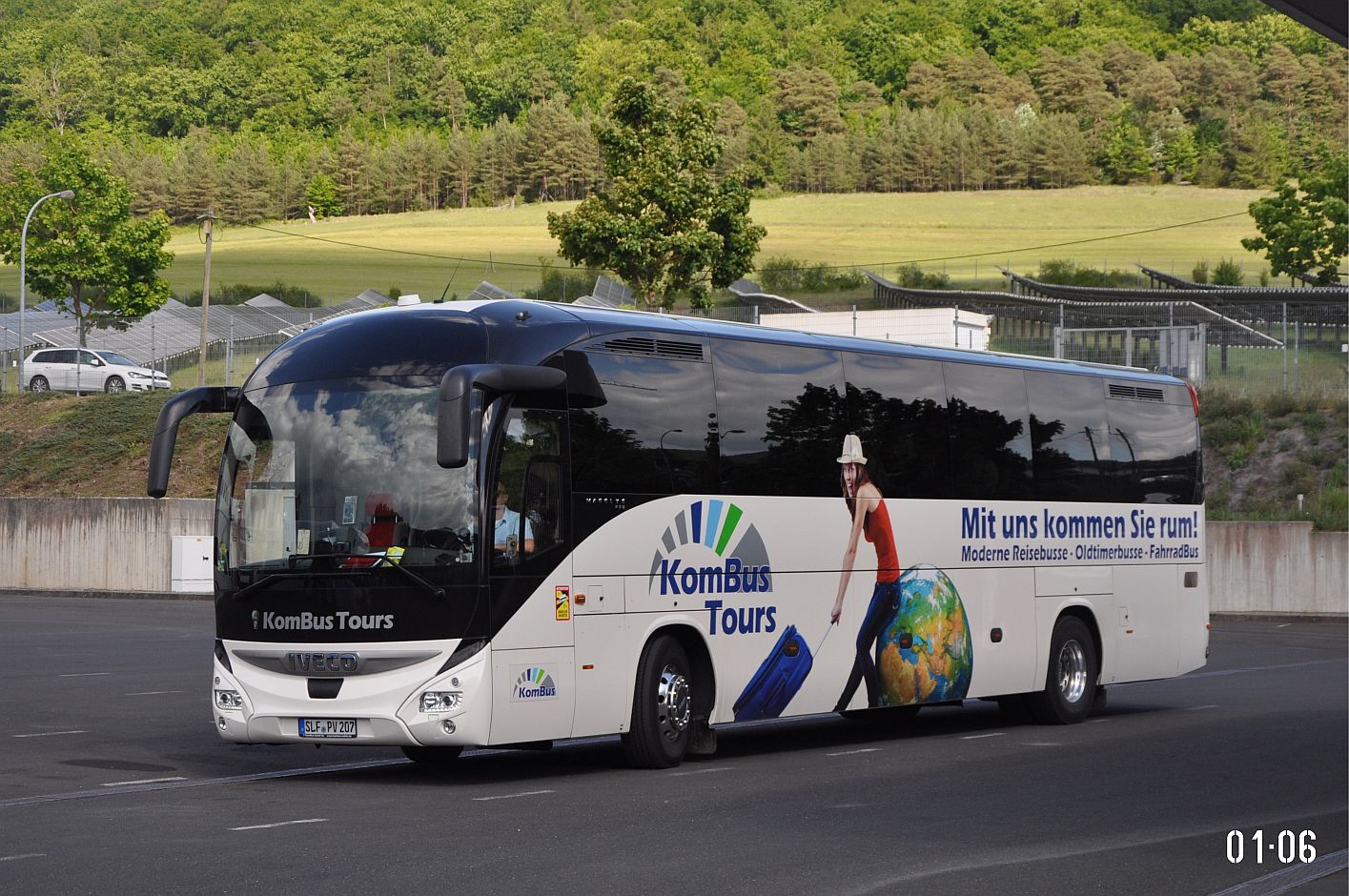 Durynsko, IVECO Magelys PRO 12.8M č. SLF-PV 207; Durynsko — 8. Ikarus-Bus-Treffen in Deutschland — Meiningen 17.05.2025