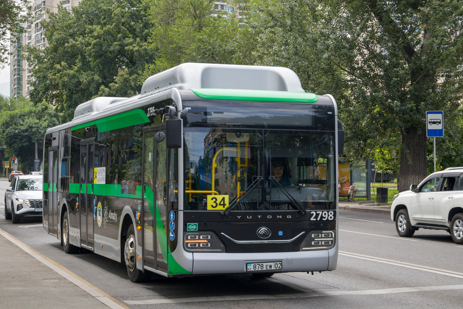 Алматы, Yutong ZK6126HG (QazTehna) № 2798