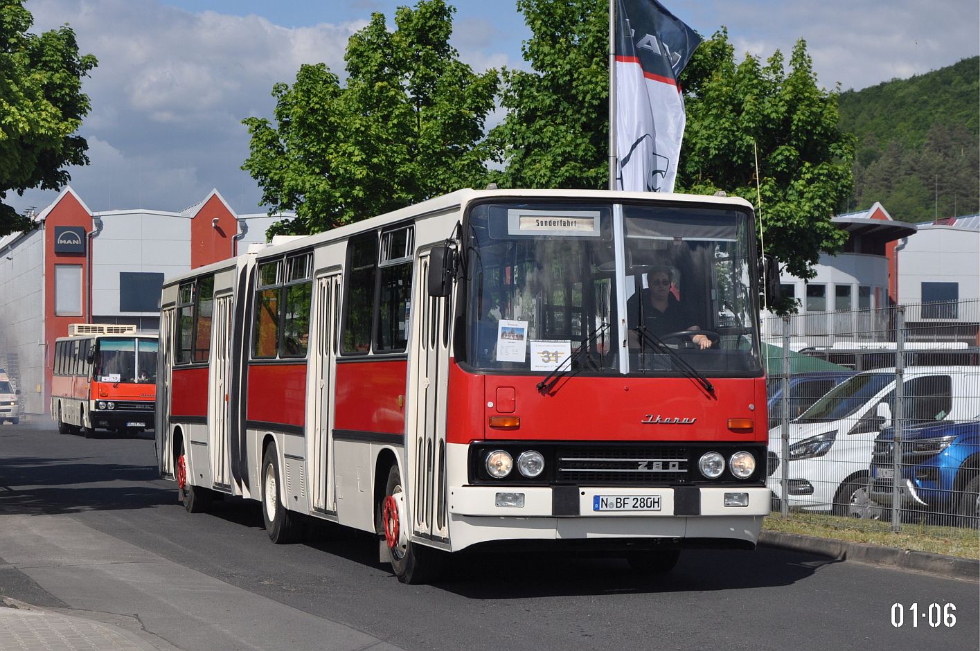 Бавария, Ikarus 280.08A № N-BF 280H; Тюрингия &mdash; 8. Ikarus-Bus-Treffen in Deutschland — Meiningen 17.05.2025