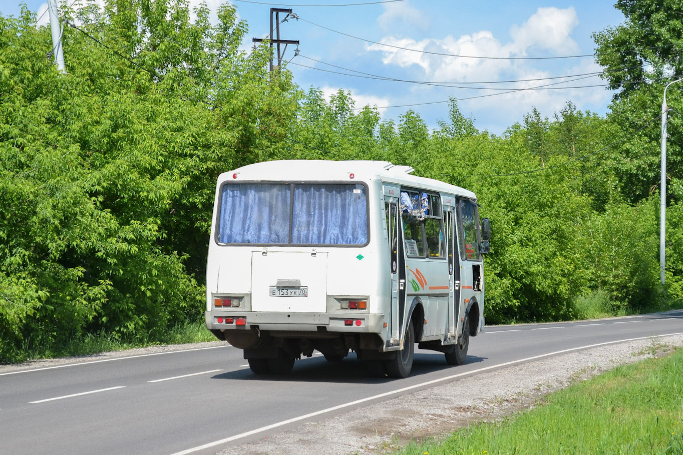 Кемеровская область - Кузбасс, ПАЗ-32054 № Е 153 УК 70