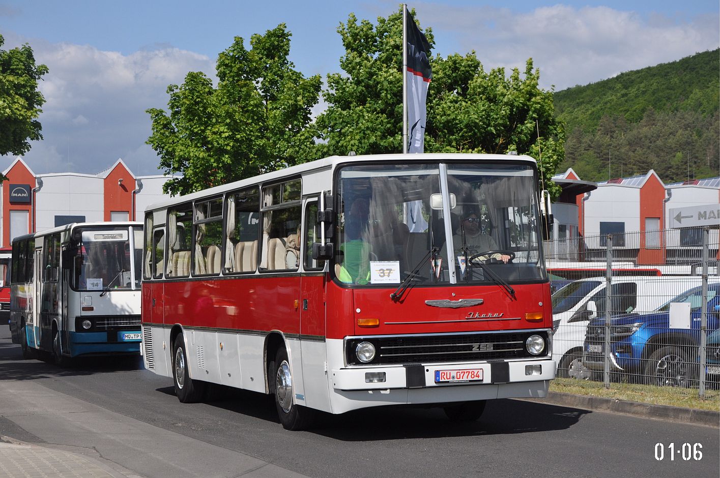 Тюрингия, Ikarus 255.70E № RU 07784; Тюрингия — 8. Ikarus-Bus-Treffen in Deutschland — Meiningen 17.05.2025