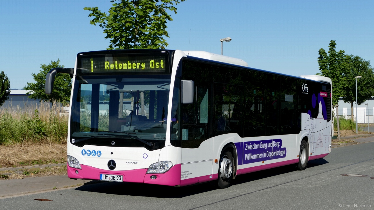 Нижняя Саксония, Mercedes-Benz Citaro C2 hybrid № 93