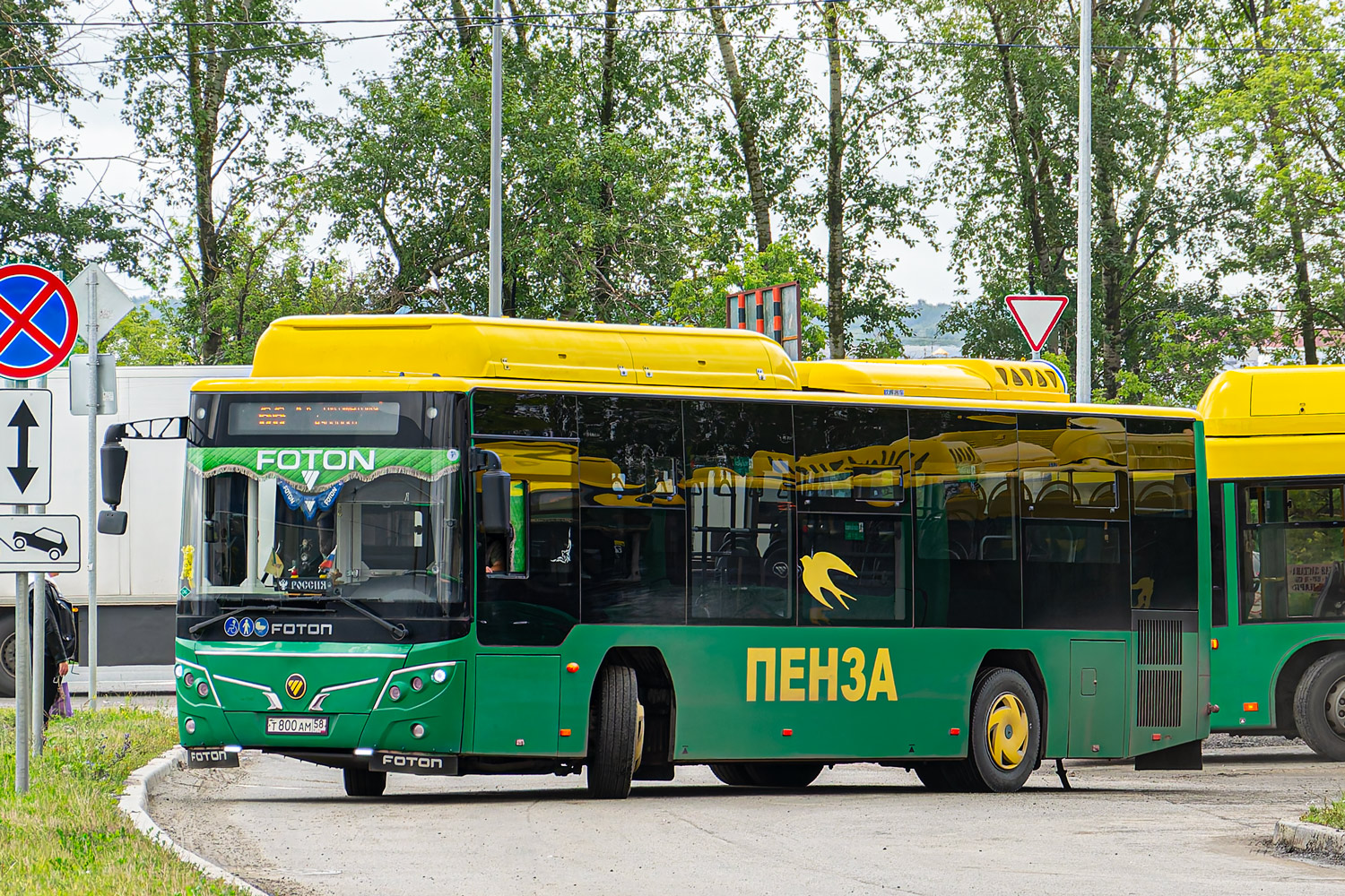 Пензенская область, Foton BJ6105C6MCD-1 № Т 800 АМ 58