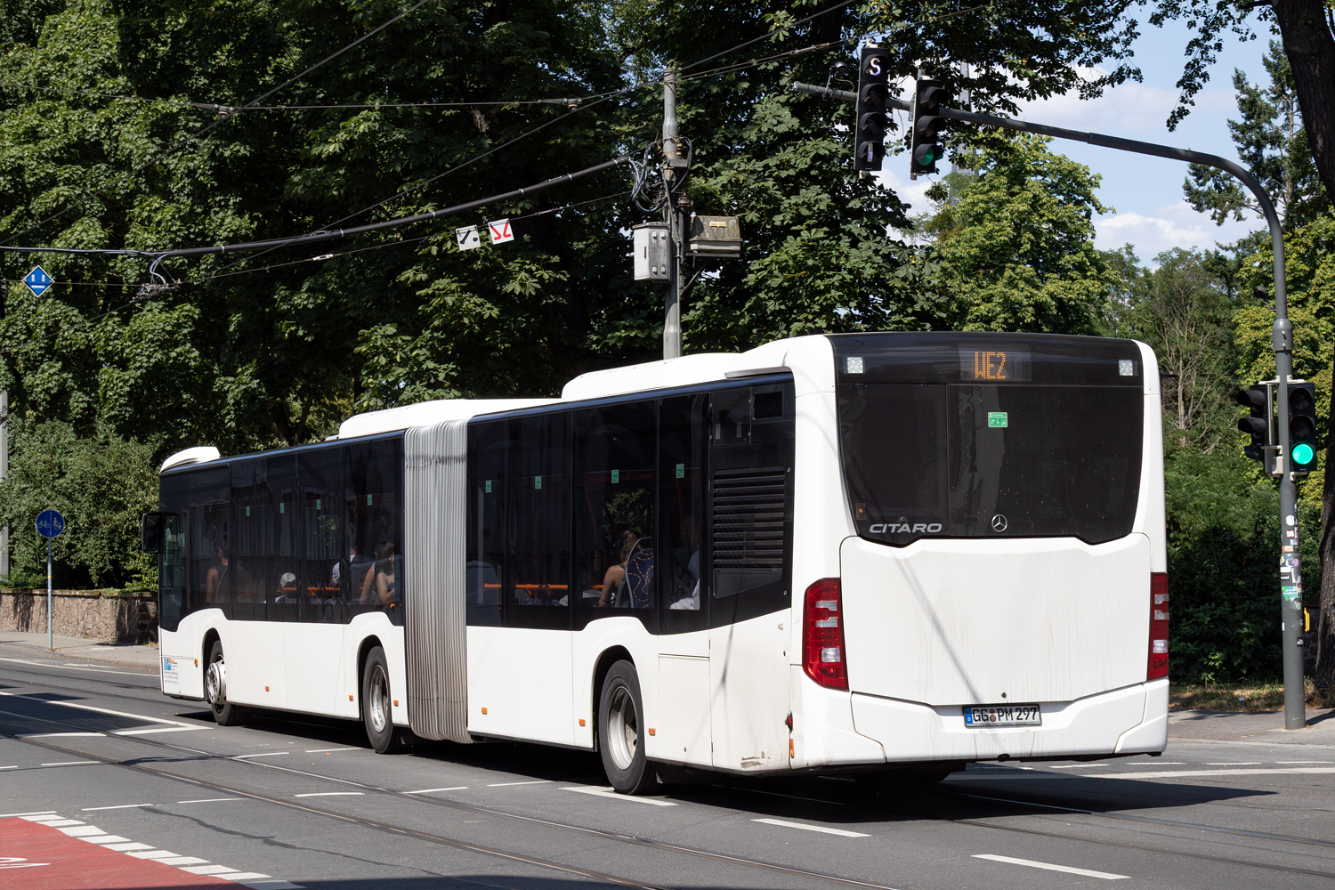Гессен, Mercedes-Benz Citaro C2 G № GG-PM 297; Гессен — Umleitungen · Heinerfest 2025 · Darmstadt · 03.07.2025 — 07.07.2025