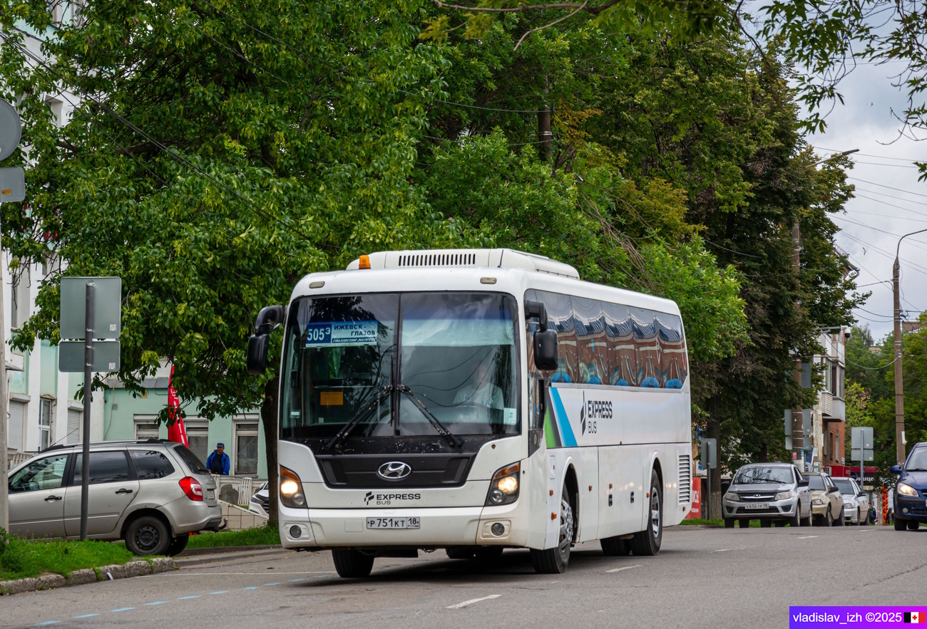 Удмуртия, Hyundai Universe Space Luxury № Р 751 КТ 18