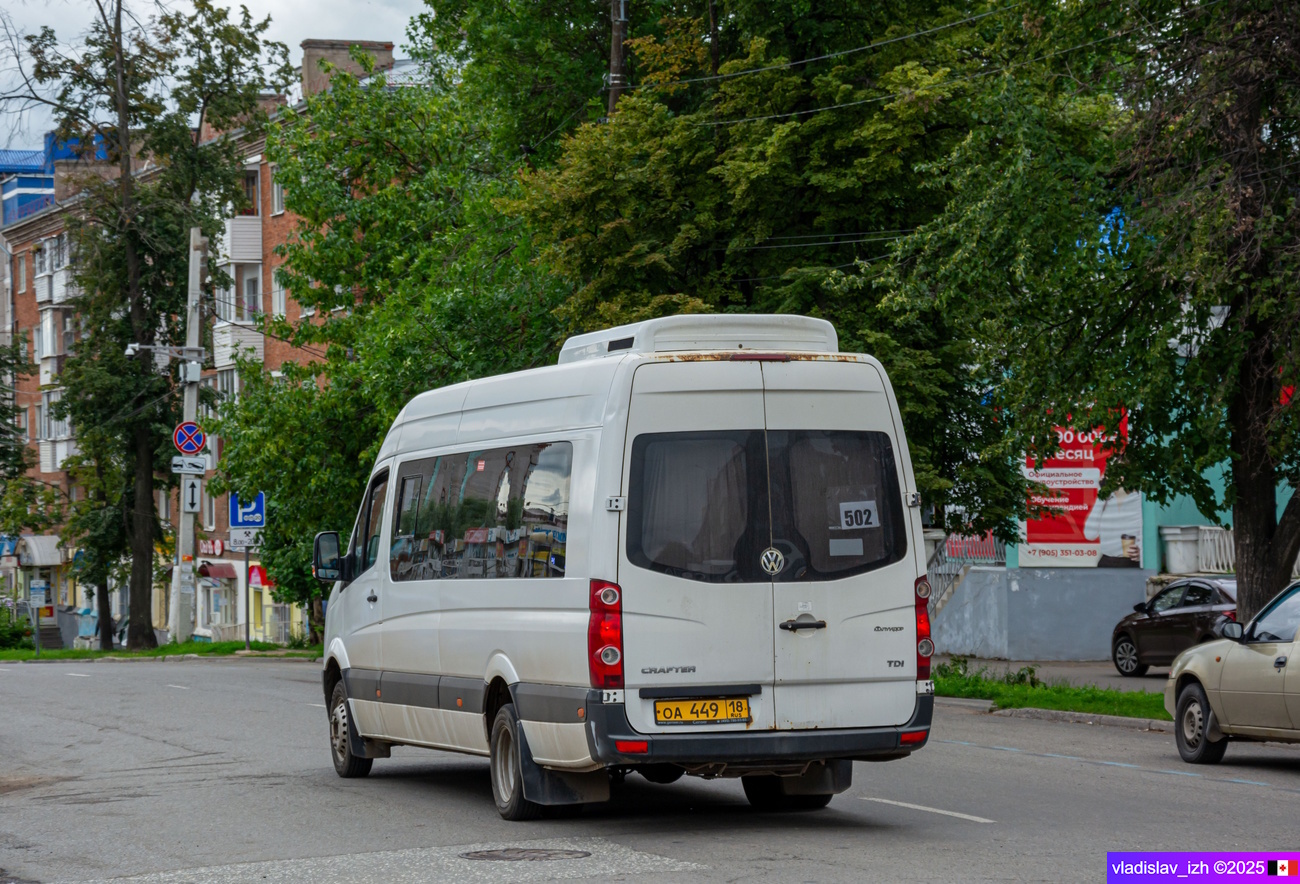 Удмуртыя, Луидор-223700 (Volkswagen Crafter) № ОА 449 18