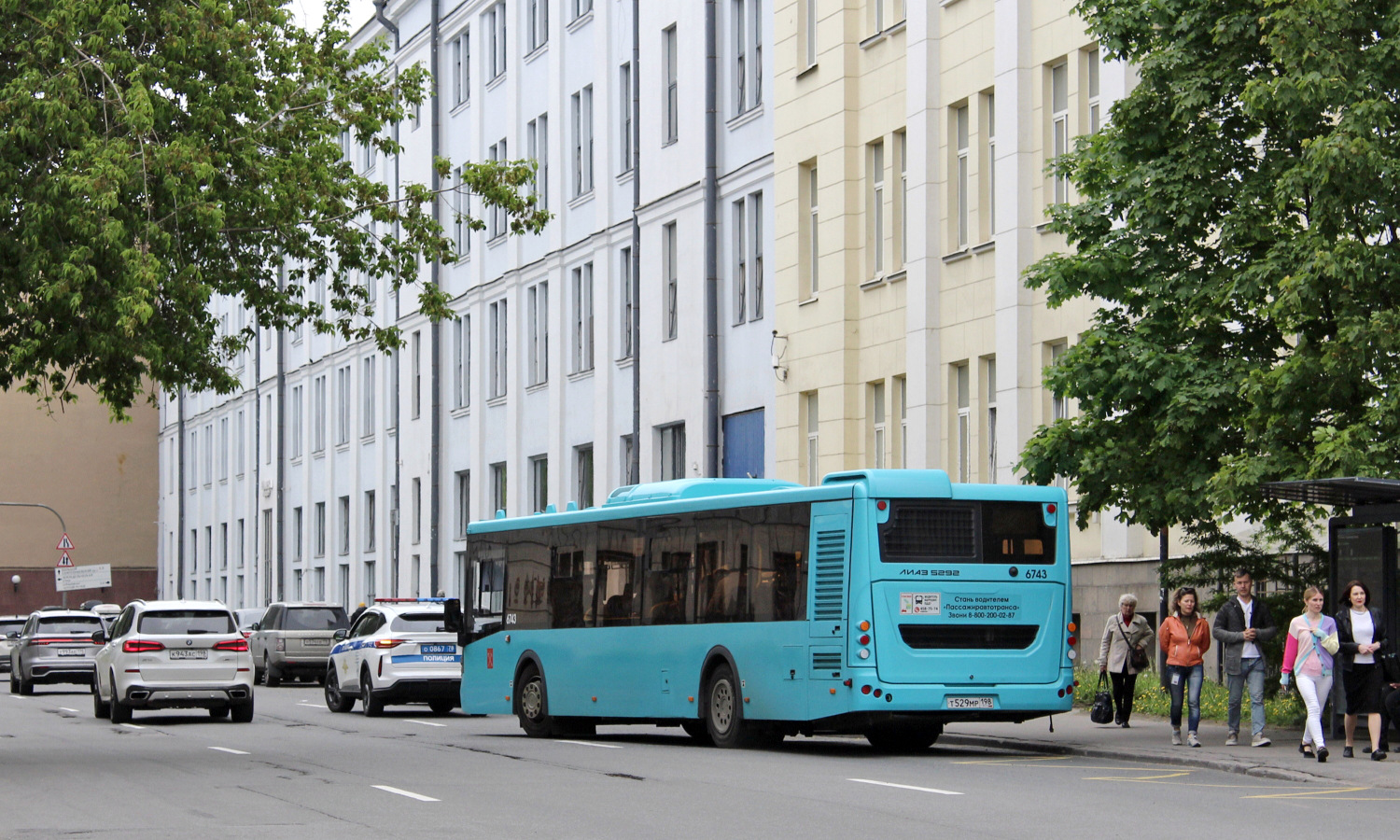 Санкт-Петербург, ЛиАЗ-5292.65 № 6743