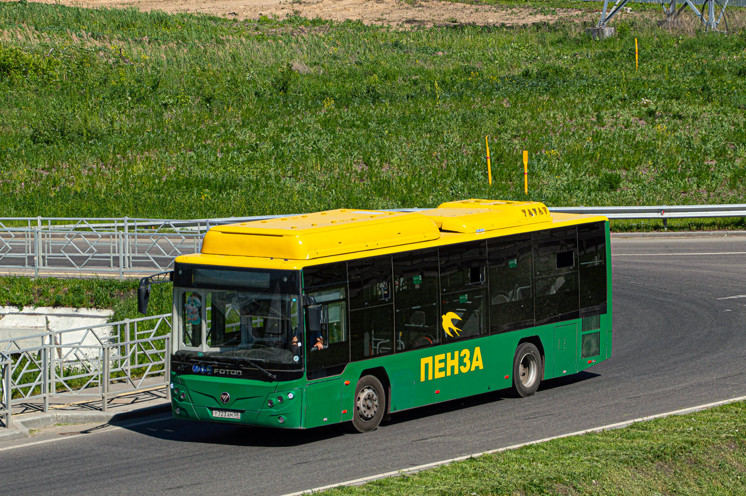 Пензенская область, Foton BJ6105C6MCD-1 № Т 723 АМ 58