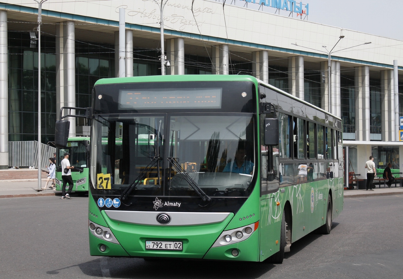Алматы, Yutong ZK6118HGA (QazTehna) № 792 ET 02