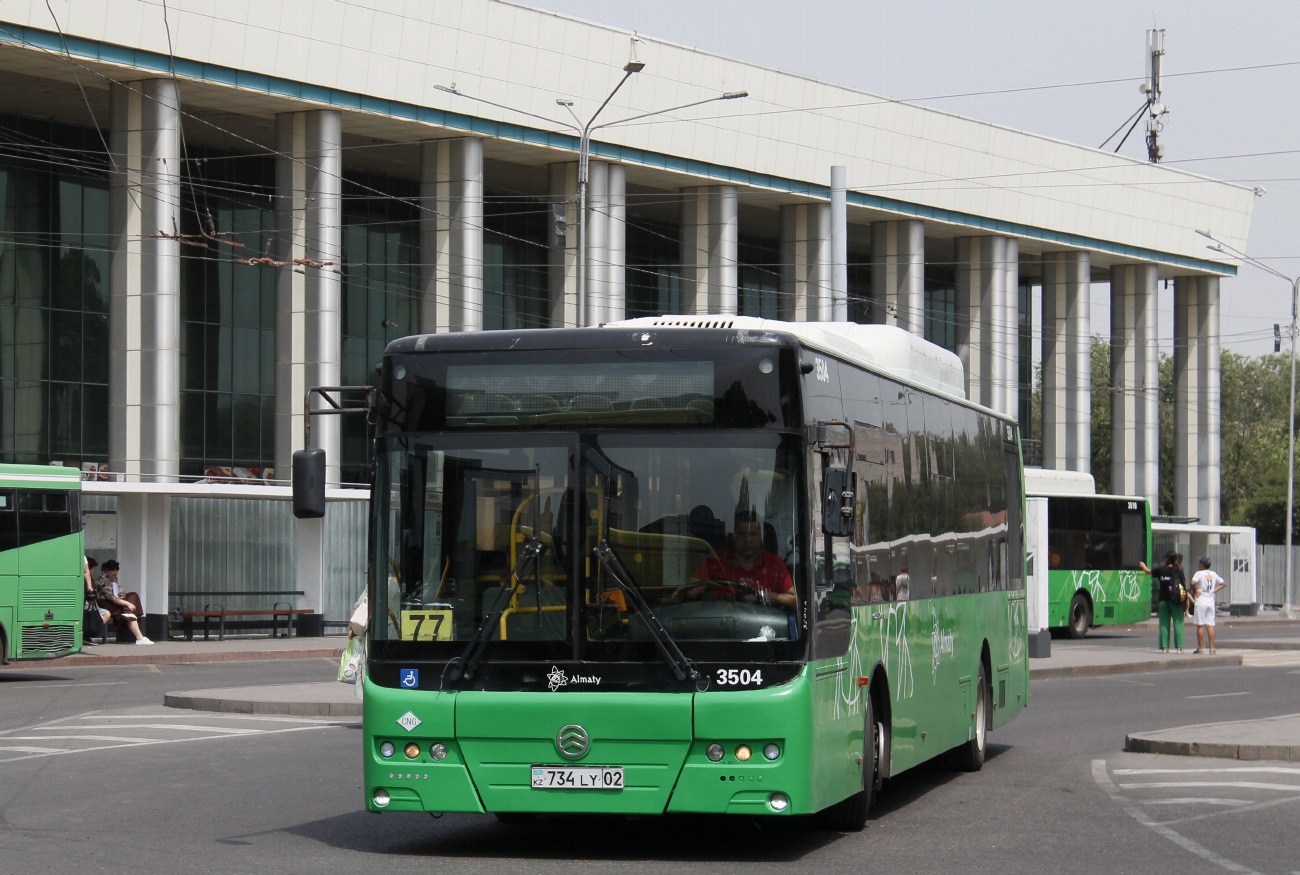 Алматы, Golden Dragon XML6125CN (Hyundai Trans Auto) № 3504 Алматы, Golden Dragon XML6125CN (Hyundai Trans Auto) № 3504