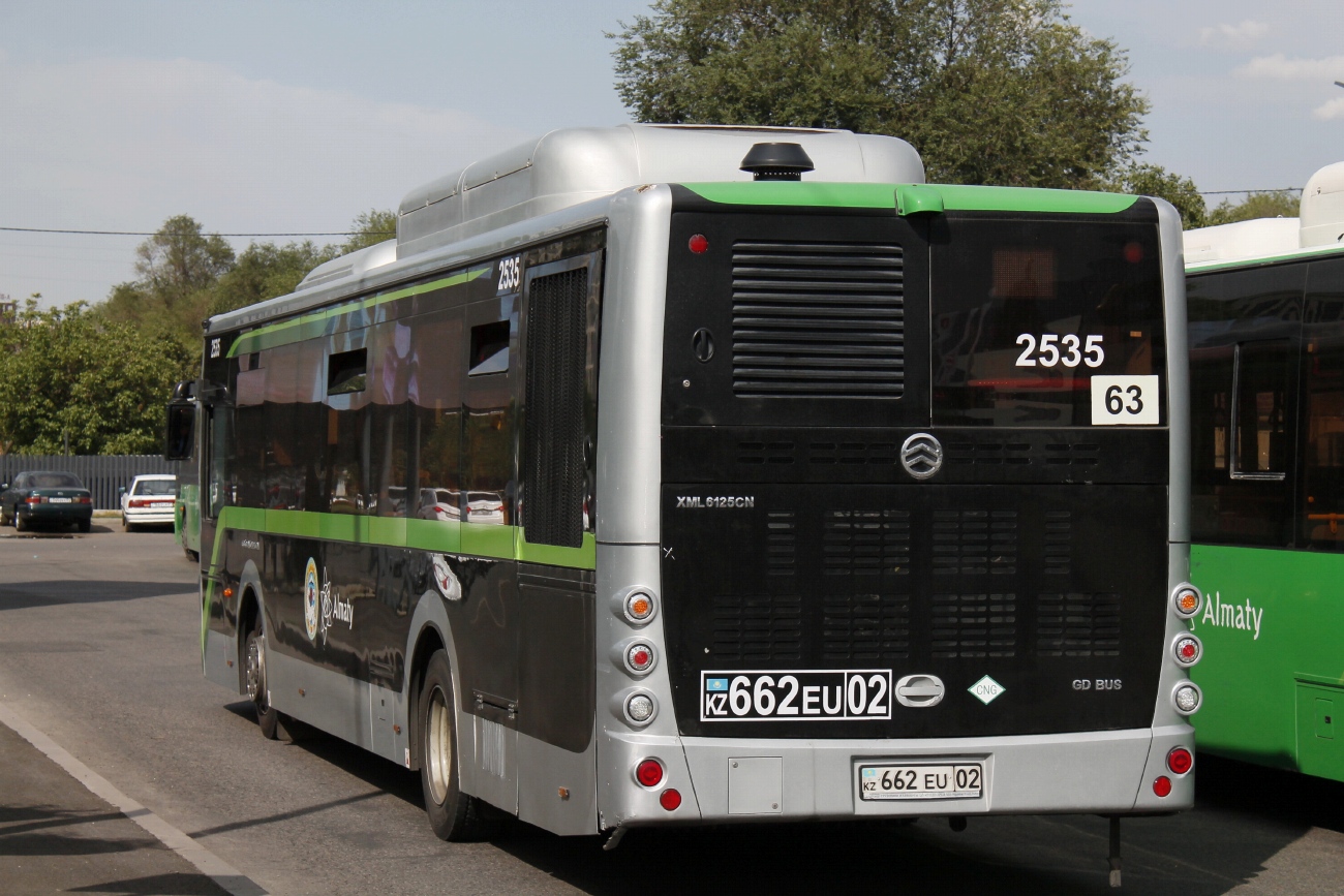 Алматы, Golden Dragon XML6125CN (Hyundai Trans Auto) № 2535 Алматы, Golden Dragon XML6125CN (Hyundai Trans Auto) № 2535