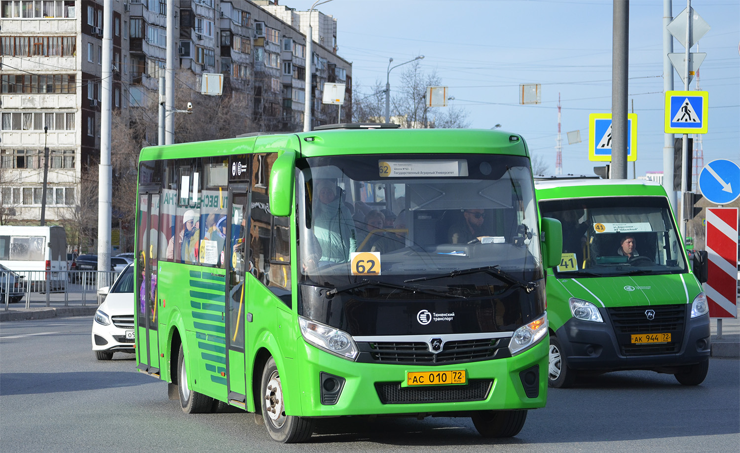 Тюменская область, ПАЗ-320435-04 "Vector Next" № АС 010 72