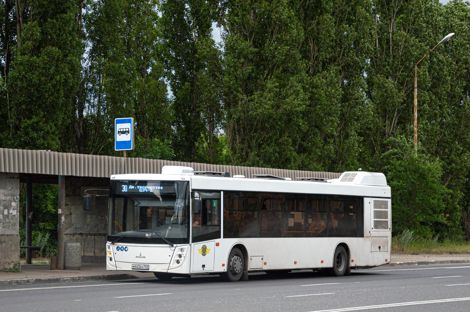 Самарская область, МАЗ-203.047 № М 443 АУ 763