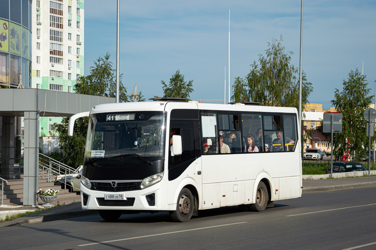 Пензенская область, ПАЗ-320435-04 "Vector Next" № С 488 ОВ 58