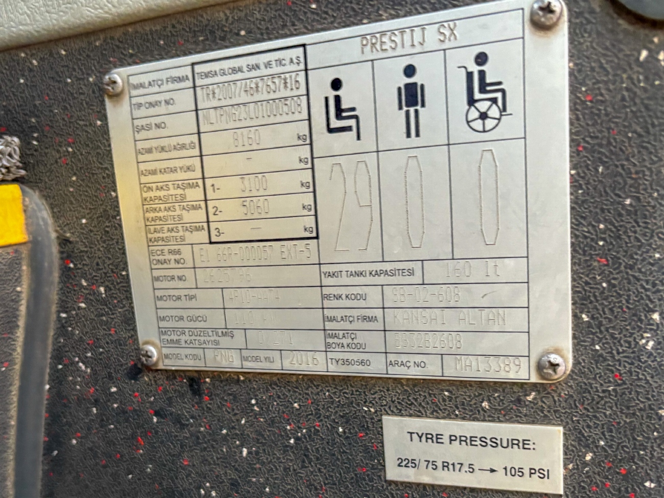 Турция, TEMSA Prestij SX № 07 BDF 320