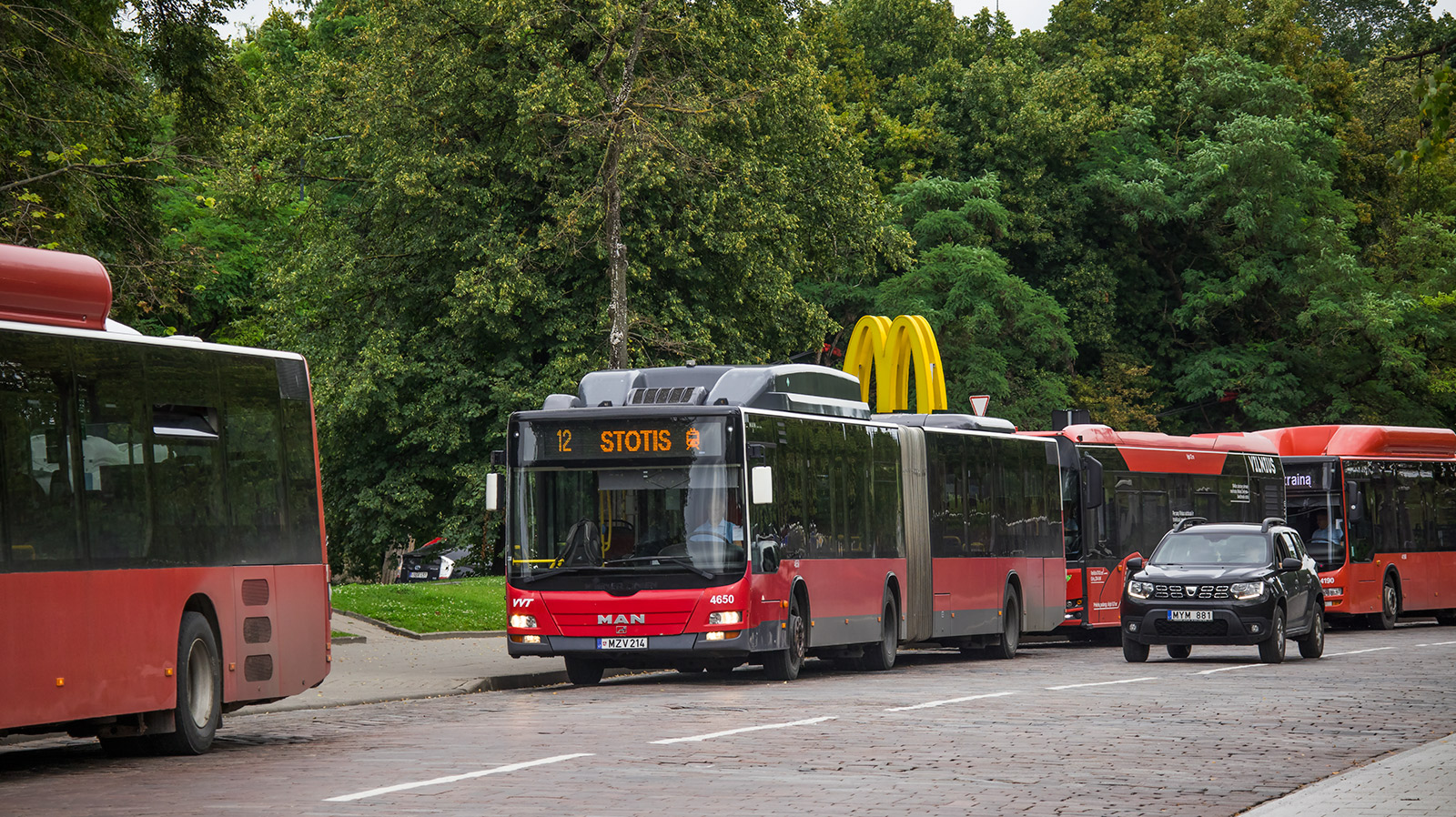 Литва, MAN A21 Lion's City NL313 CNG № 4203; Литва, MAN A23 Lion's City G NG273 LPG № 4650; Литва, Solaris Urbino IV 12 № 4133