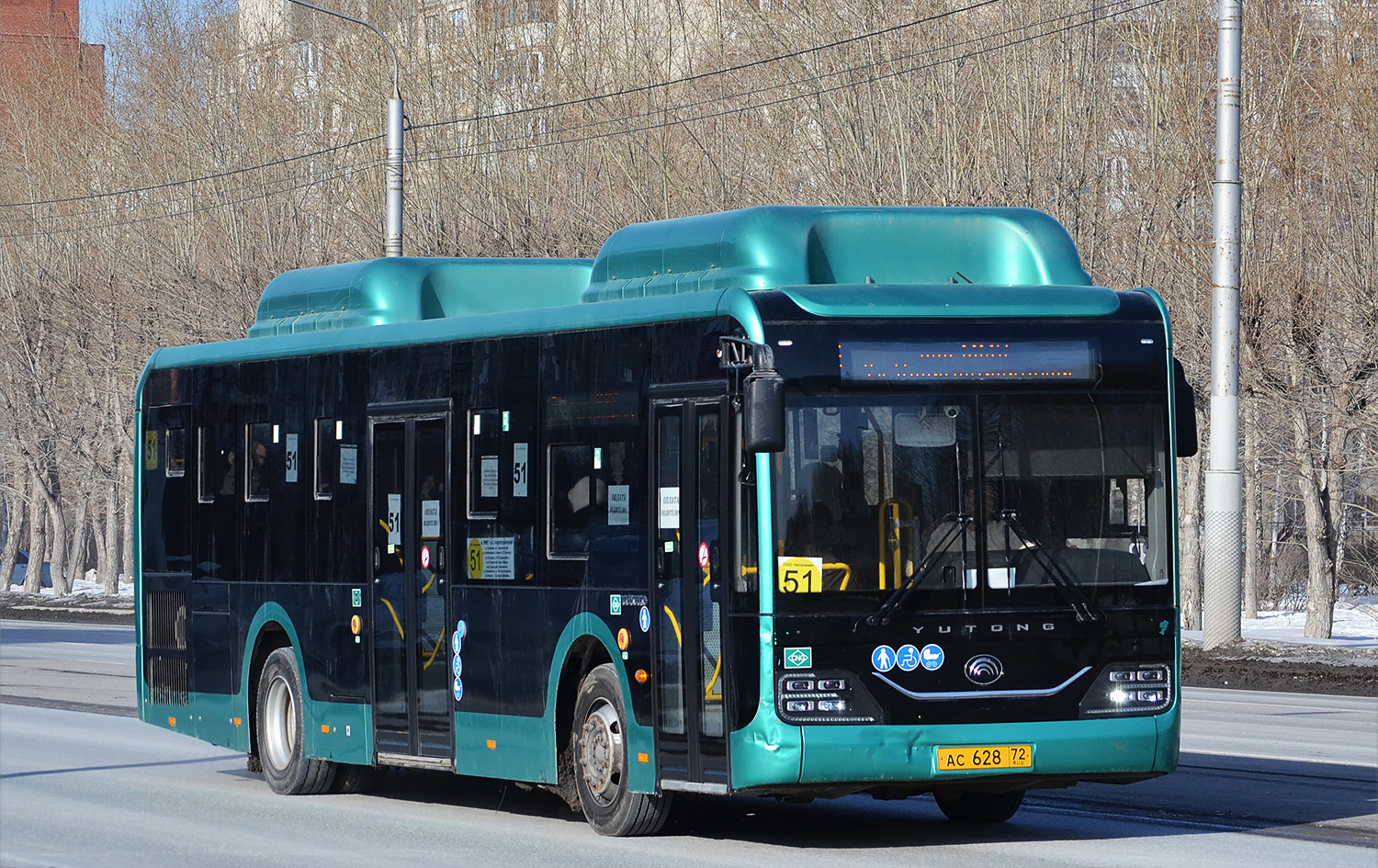 Тюменская область, Yutong ZK6116HG № АС 628 72