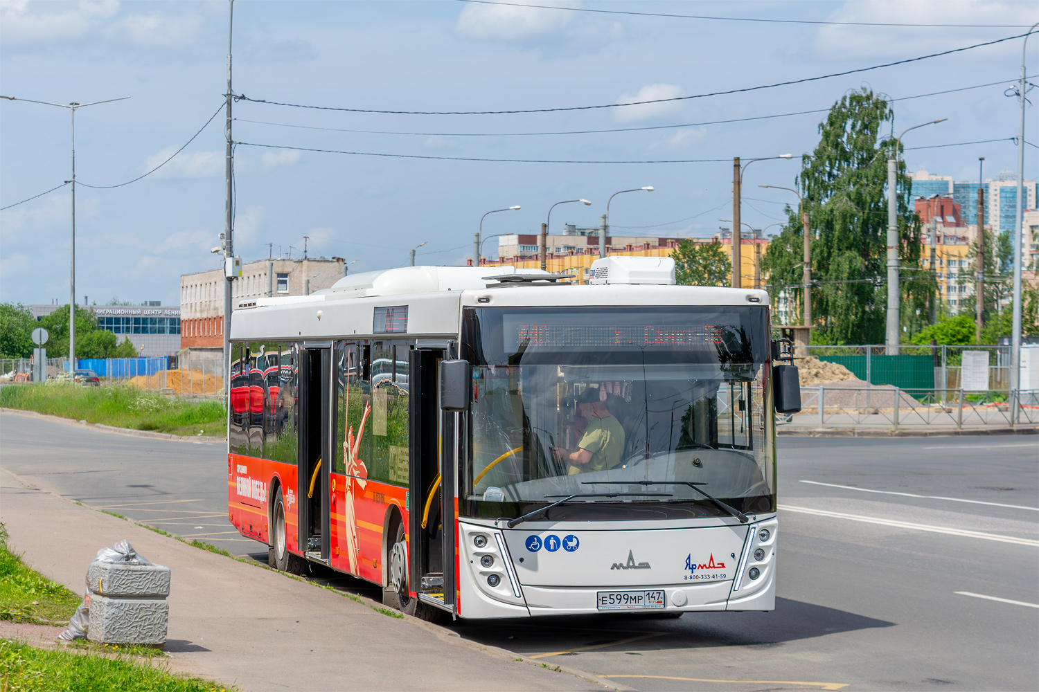 Ленинградская область, МАЗ-203.147 № Е 599 МР 147