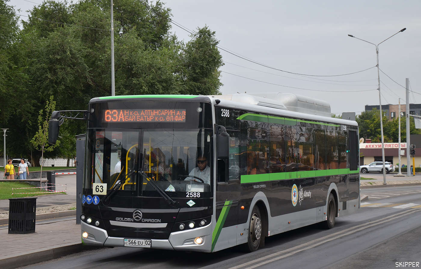 Алматы, Golden Dragon XML6125CN (Hyundai Trans Auto) № 2588