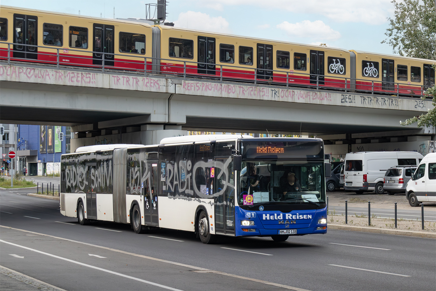 Нижняя Саксония, MAN A23 Lion's City GL NG363 № HM-RQ 138; Берлин — SEV · S8 / S85 / S9 · Treptower Park <> Baumschulenweg · 24.07.2025 — 04.08.2025