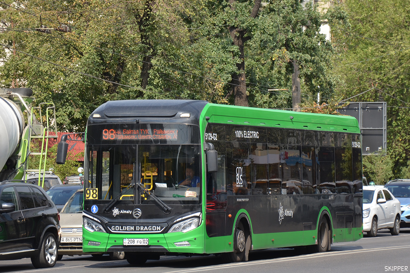 Алматы, Golden Dragon XML6125CE (Hyundai Trans Auto) № 5129-G2