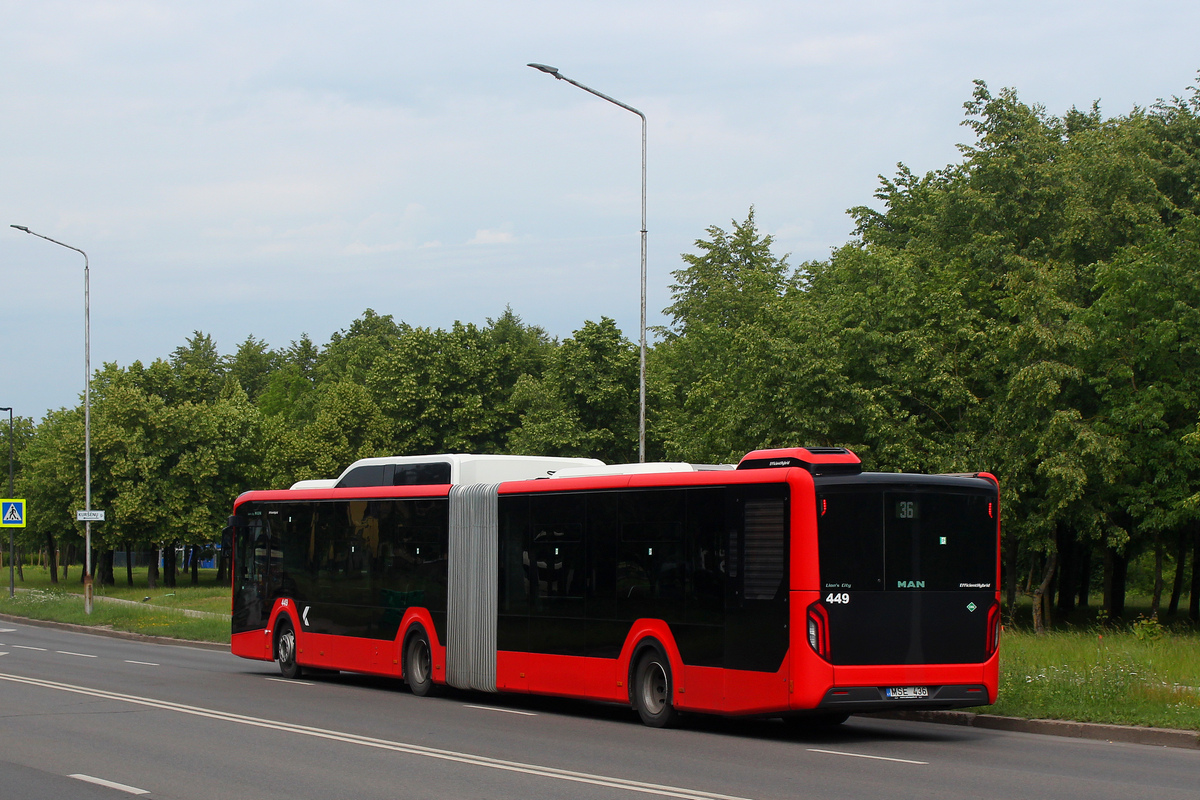 Литва, MAN 18C Lion's City 18 G NG320 EfficientHybrid № 449