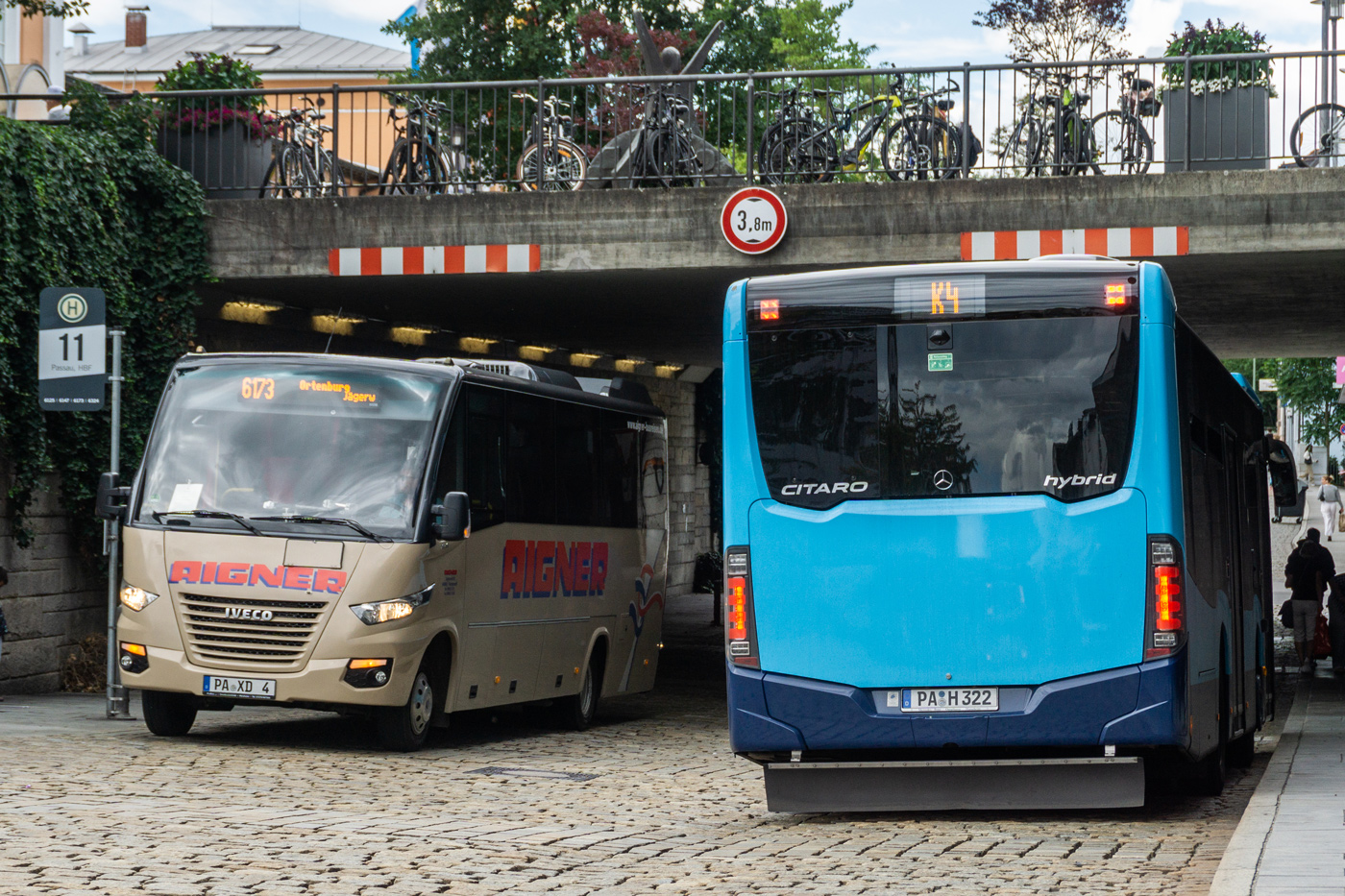 Бавария, (модель неизвестна) № PA-XD 4; Бавария, Mercedes-Benz Citaro C2 K № PA-H 322