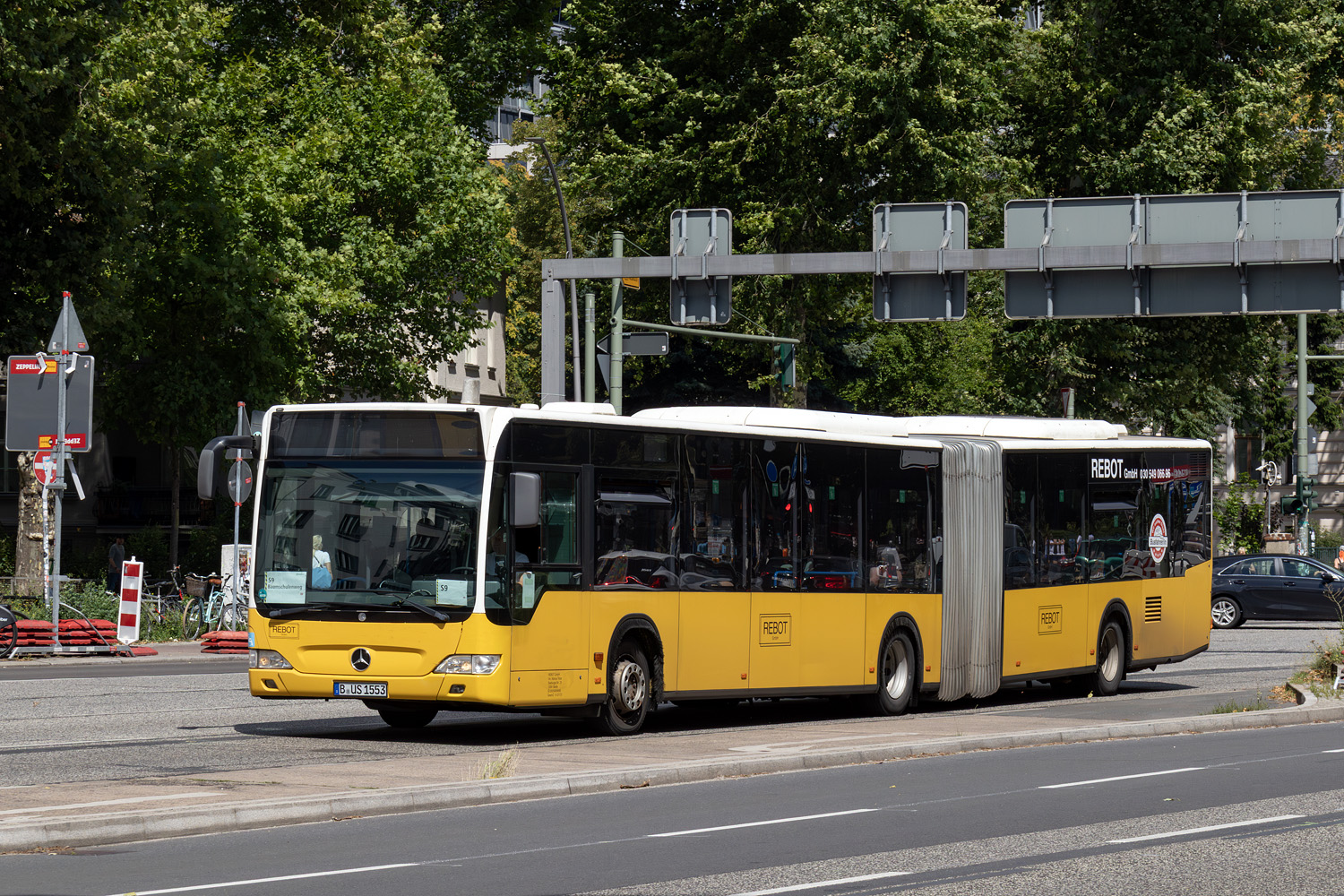 Берлин, Mercedes-Benz O530G Citaro facelift G № B-US 1553; Берлин — SEV · S8 / S85 / S9 · Treptower Park <> Baumschulenweg · 24.07.2025 — 04.08.2025