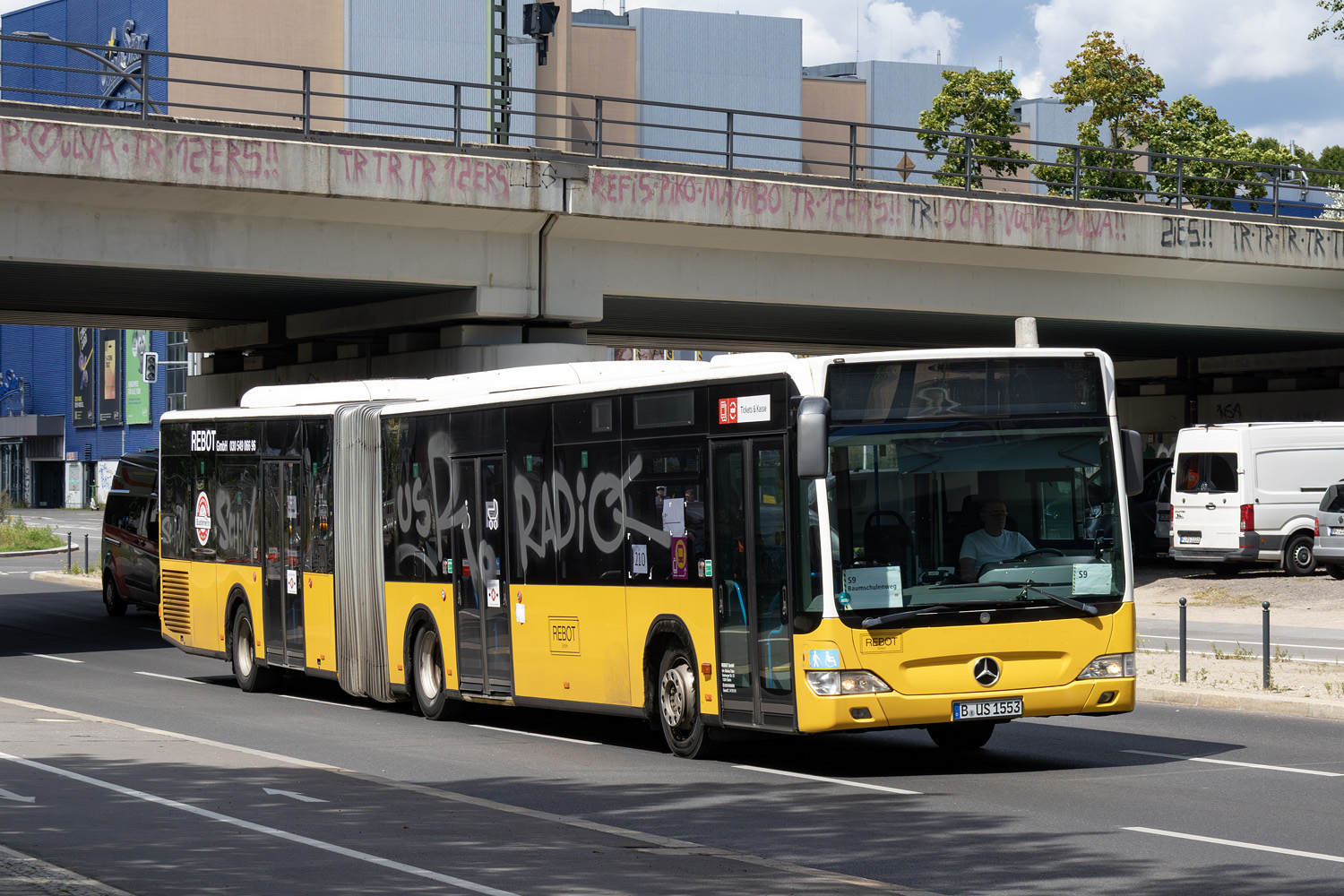 Берлин, Mercedes-Benz O530G Citaro facelift G № B-US 1553; Берлин — SEV · S8 / S85 / S9 · Treptower Park <> Baumschulenweg · 24.07.2025 — 04.08.2025
