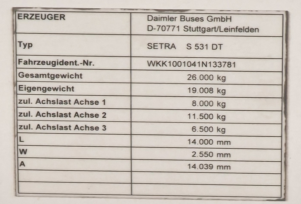 Австрия, Setra S531DT № 80506