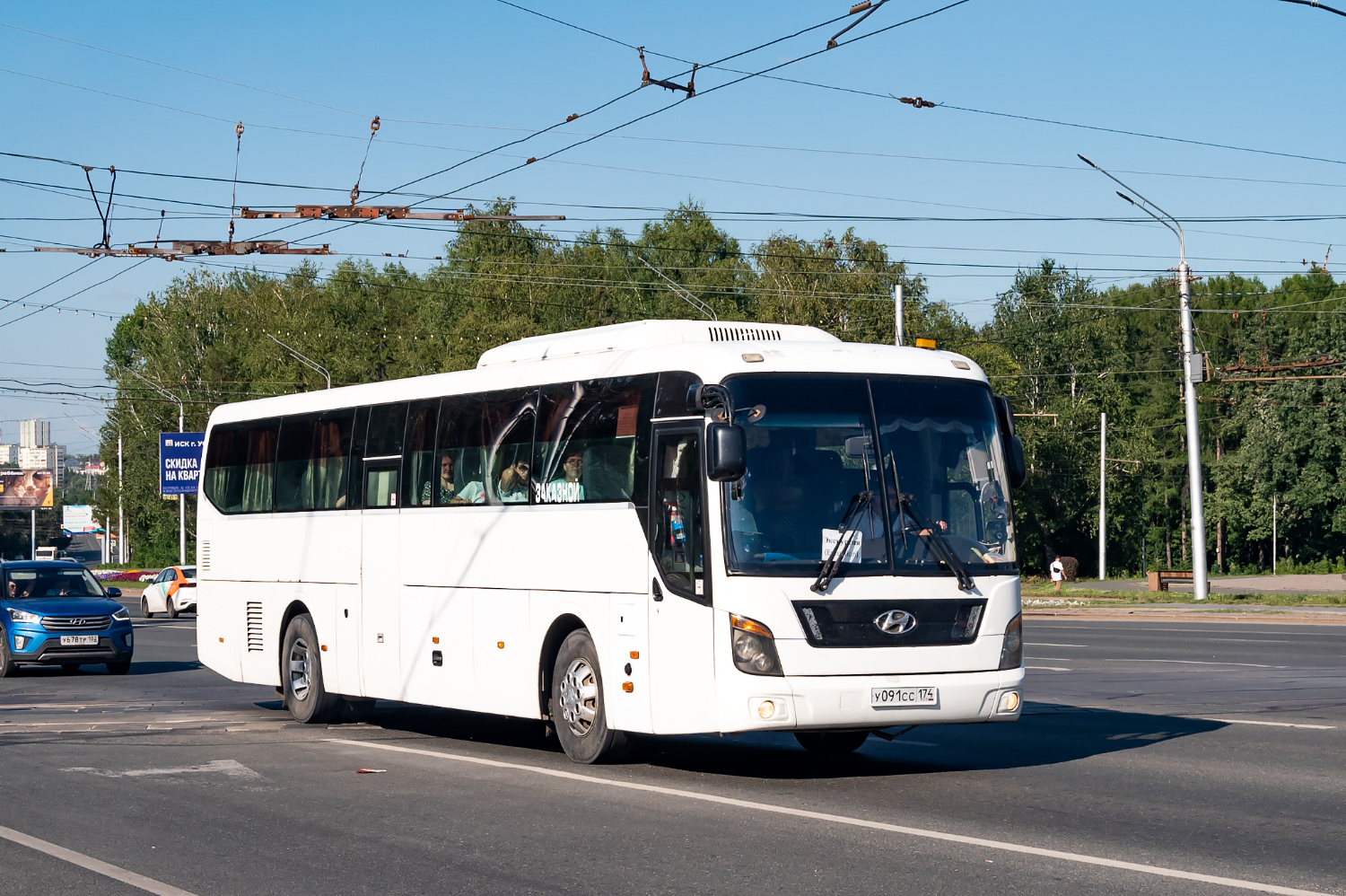 Челябинская область, Hyundai Universe Space Luxury № У 091 СС 174